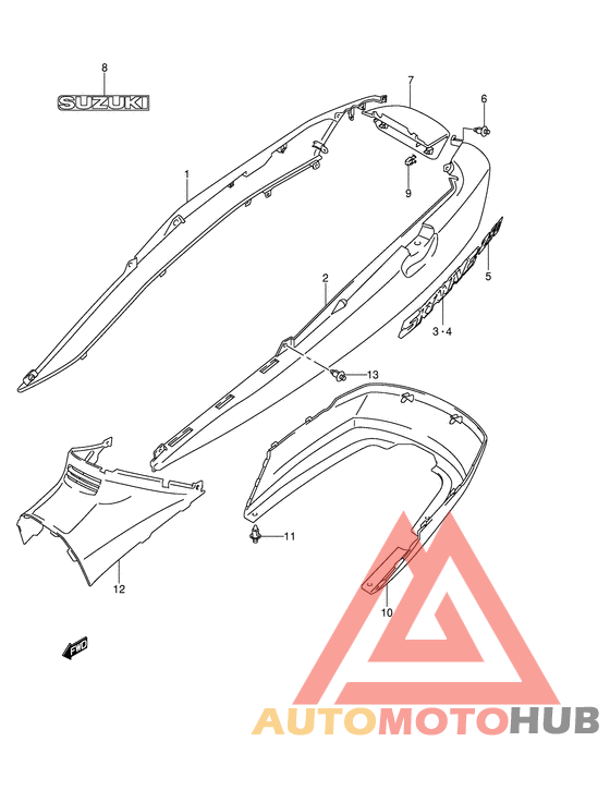 Обтекатель задний