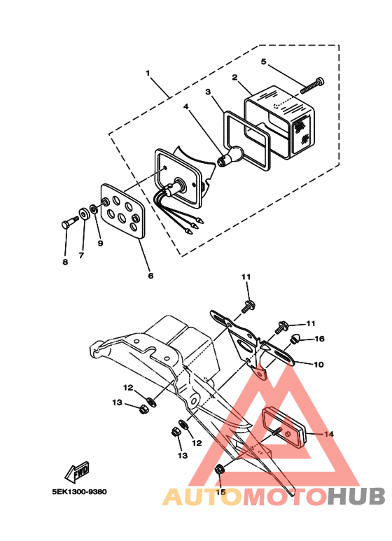 Taillight unit ass`y