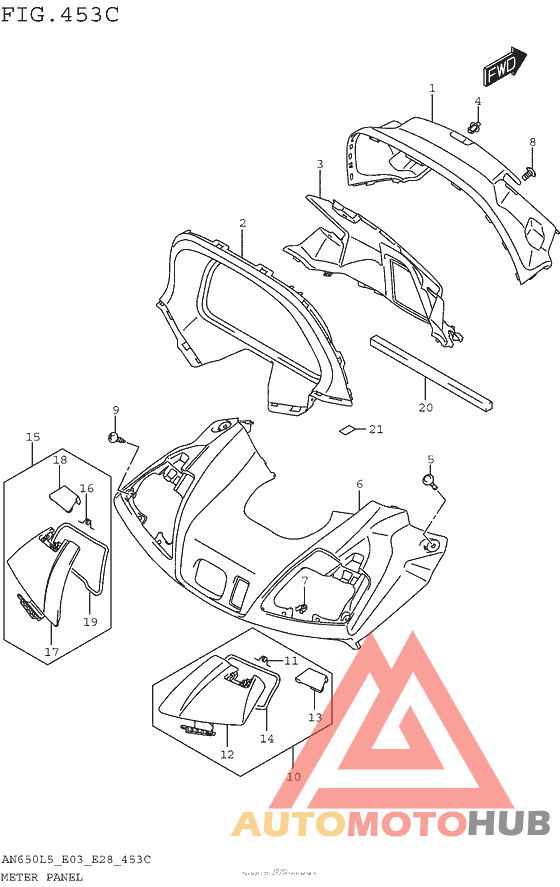 Meter Panel (An650Zl5 E28)
