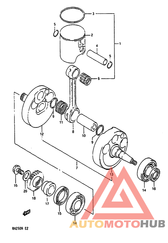 Вал коленчатый