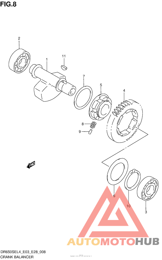 Балансир кривошипа