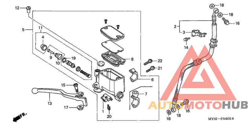 Fr. brake master cylinder