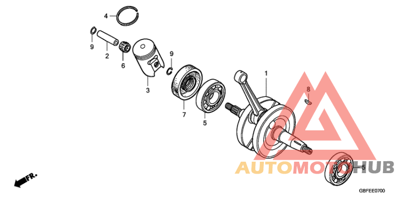 Вал коленчатый