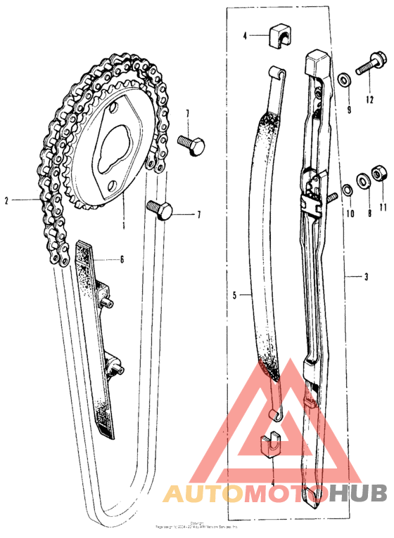 Cam chain + tensioner
