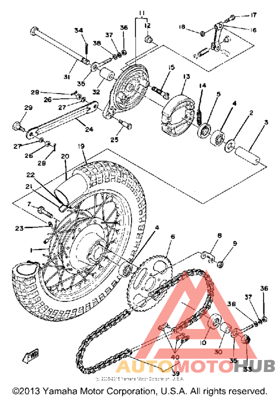 Переднее колесо
