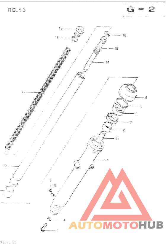 Front fork right damper