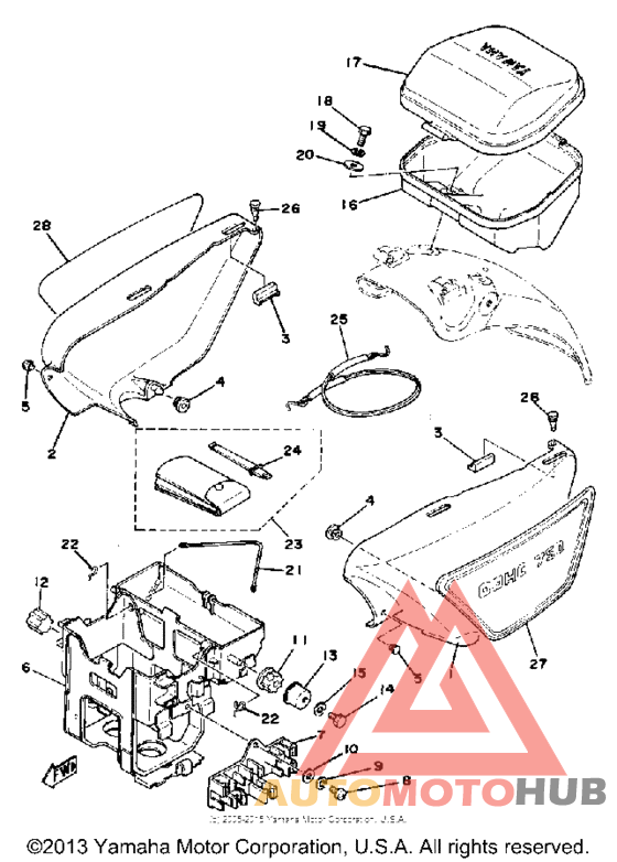 Side cover - battery box