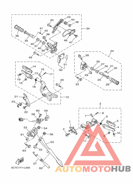Support & repose pied