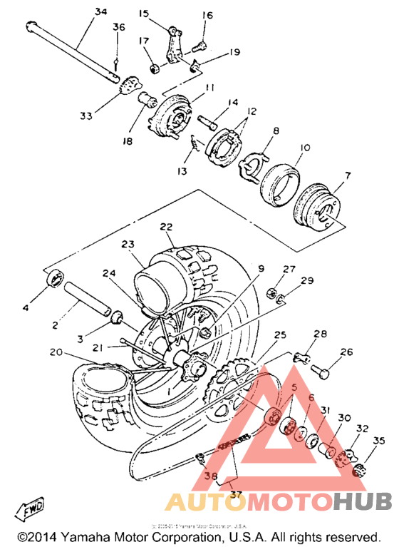 Переднее колесо