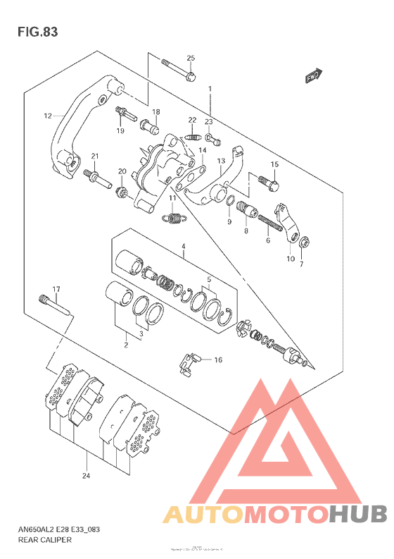 Задний суппорт