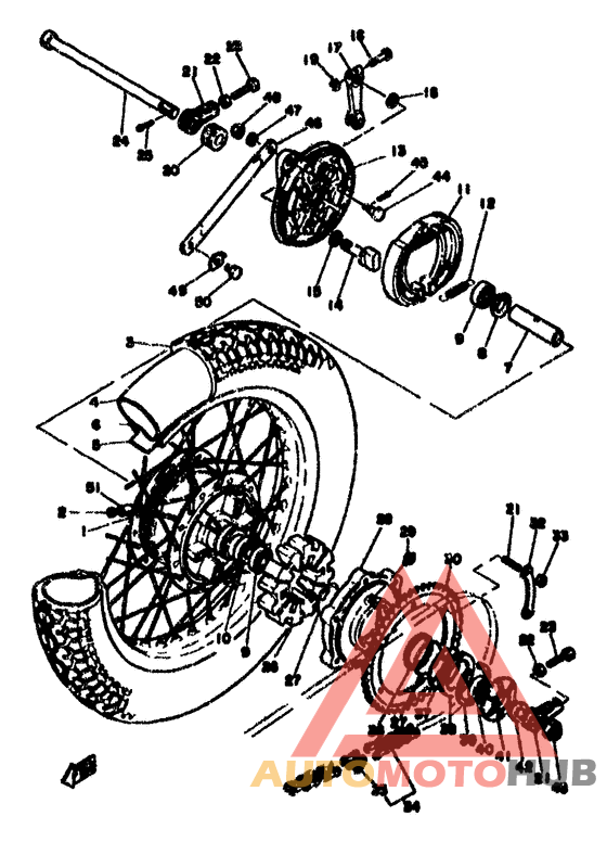 Переднее колесо
