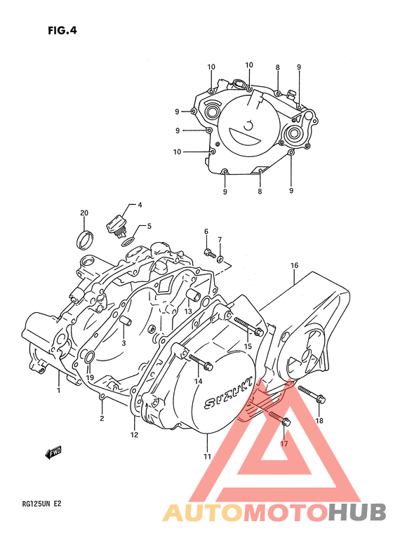 Crankcase cover ass`y  (v
