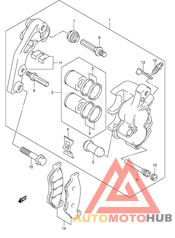 Передний суппорт