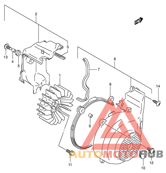 Вентилятор охлаждения