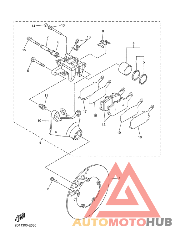 Задний суппорт