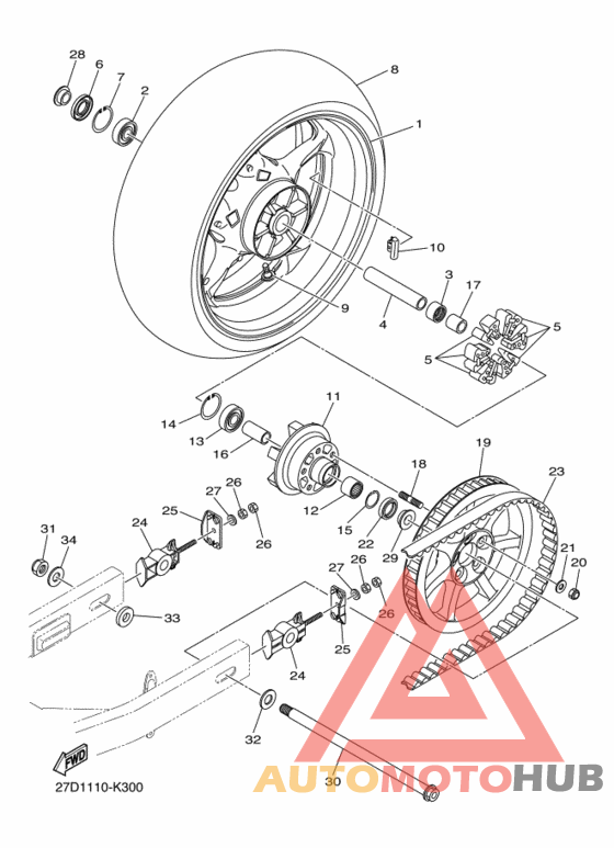 Переднее колесо