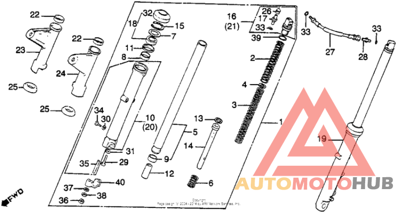 Cm450a/cfront fork