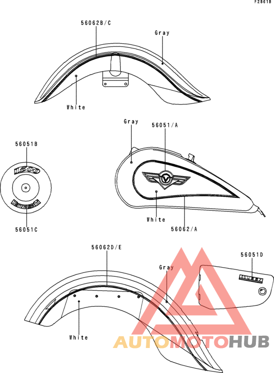 Decals(white/gray)