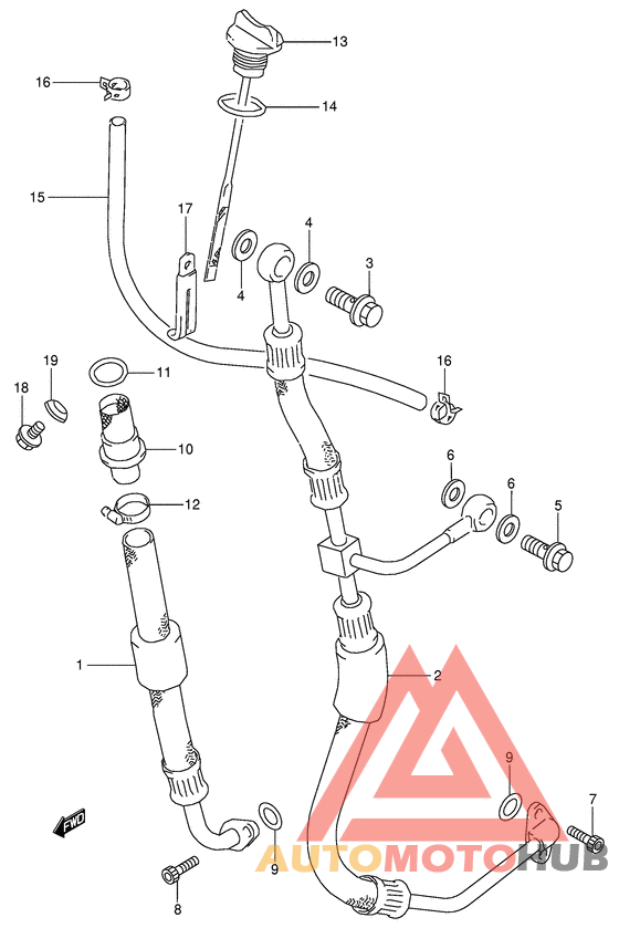 Шланг масляный