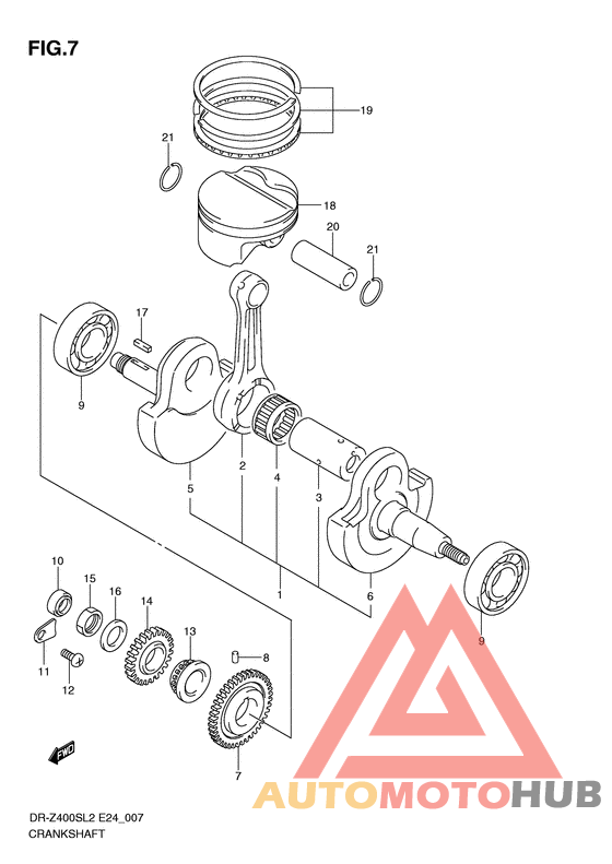 Вал коленчатый