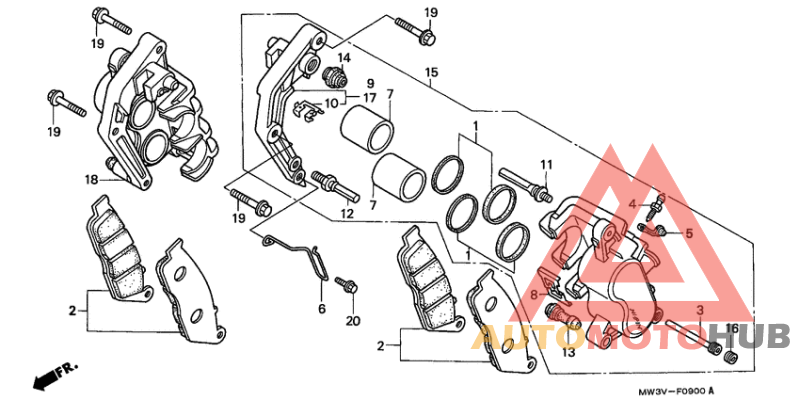 Передний суппорт