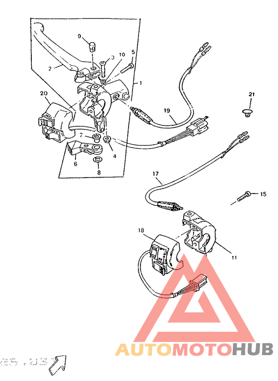 Handle switch. lever