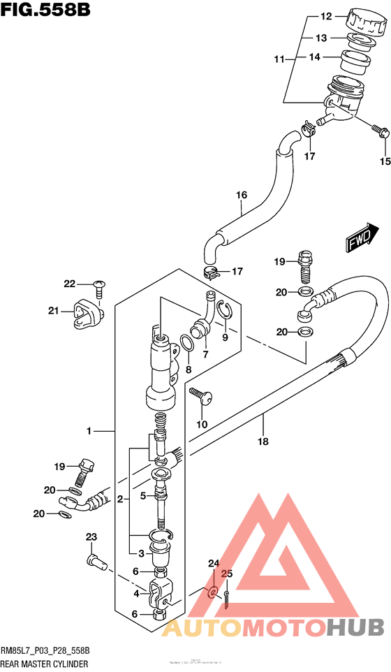 Rear Master Cylinder (Rm85L7 P28)