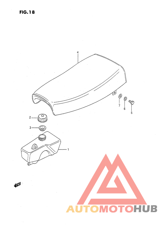 Oil tank - seat