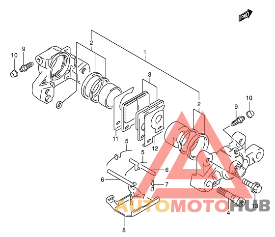 Задний суппорт