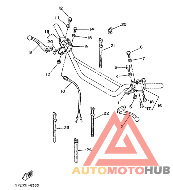 Handle switch. lever