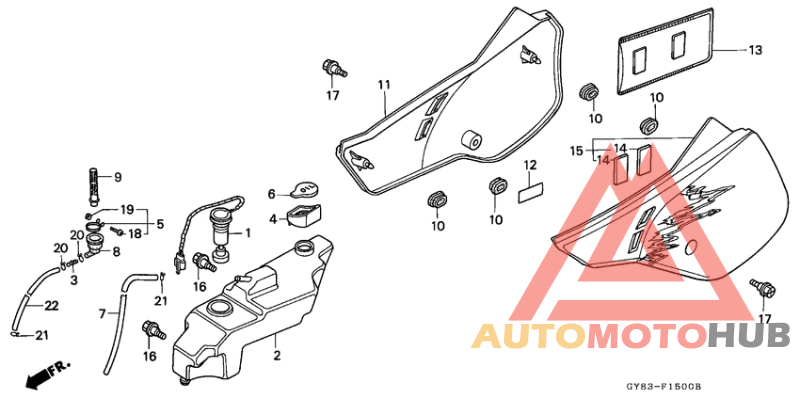 Side cover/oil tank