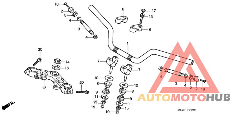 Handle pipe/top bridge