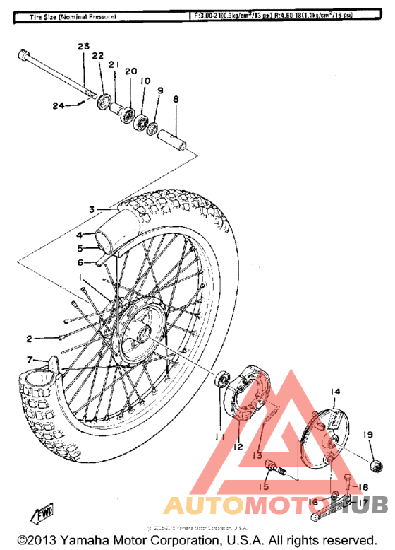 Переднее колесо