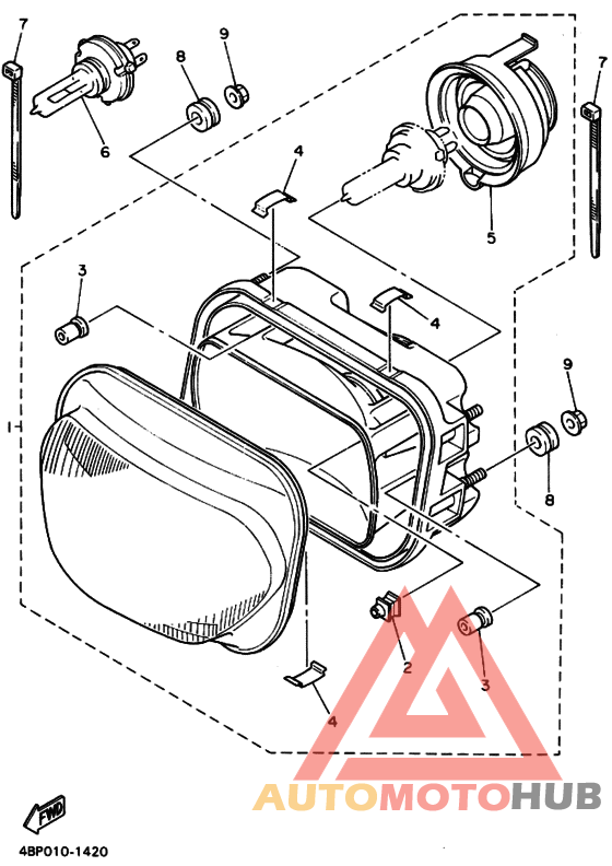 Headlight assy