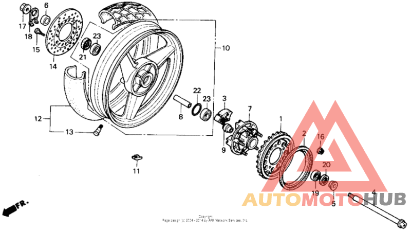 Переднее колесо