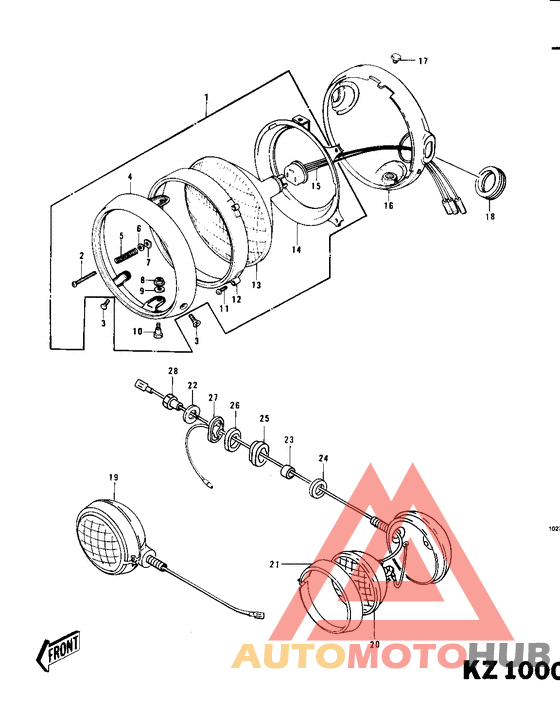 Headlight/pursuit lights