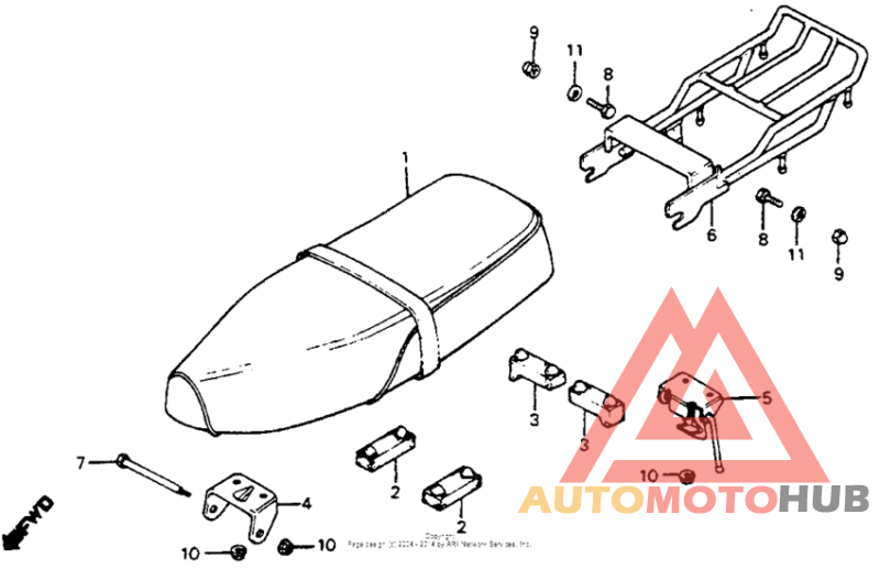 Seat + rear carrier