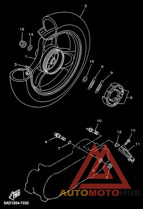 Переднее колесо