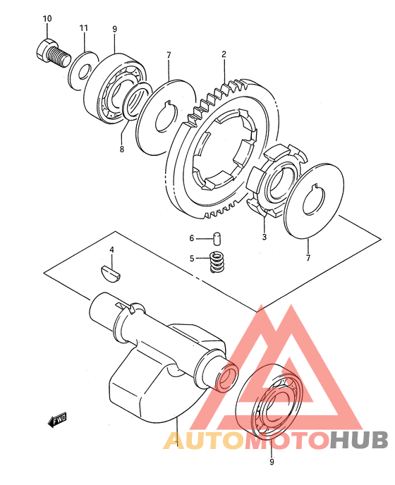 Балансир кривошипа