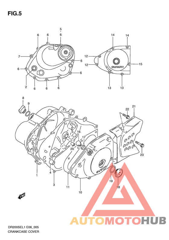 Crankcase cover ass`y  (v