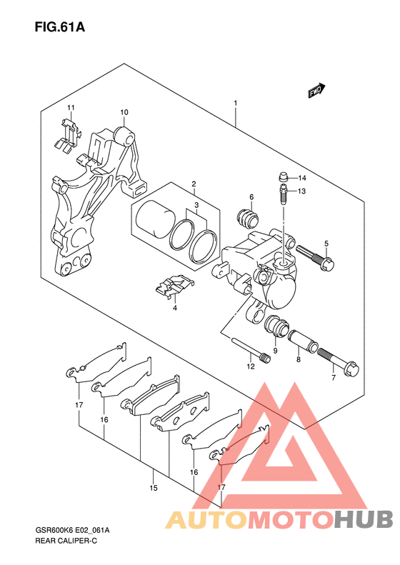 Задний суппорт
