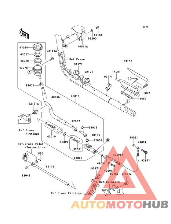 Задний тормозной цилиндр
