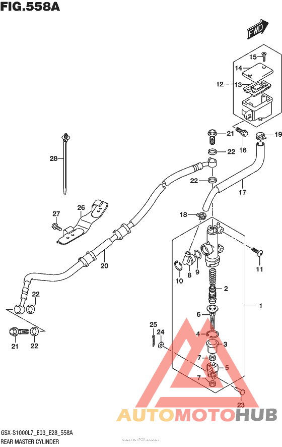 Rear Master Cylinder (Gsx-S1000L7 E33)
