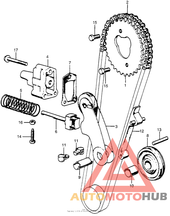 Cam chain + tensioner