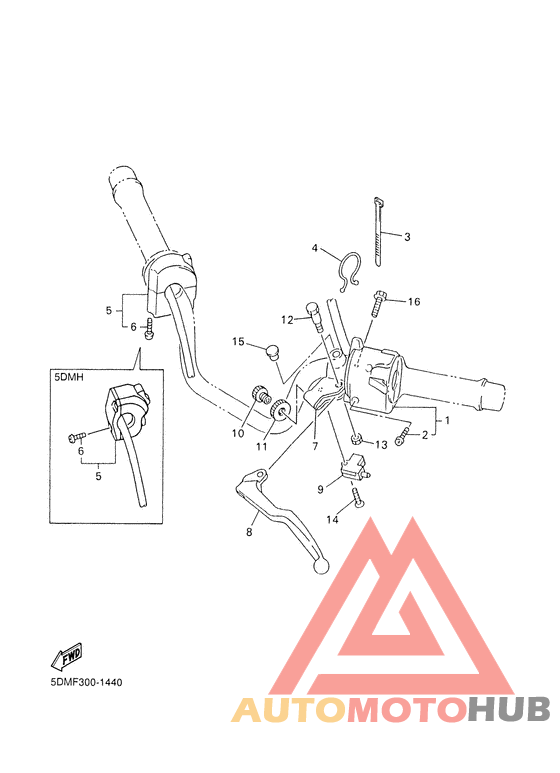 Handle switch. lever