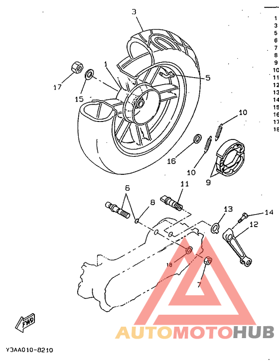 Переднее колесо
