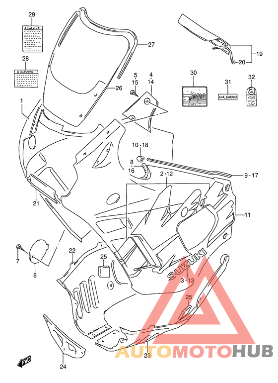 Cowling body