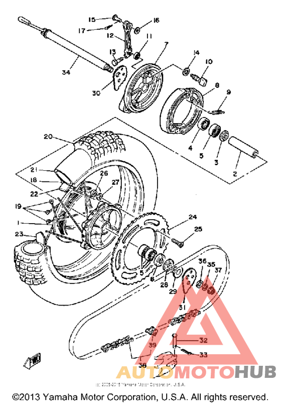Переднее колесо