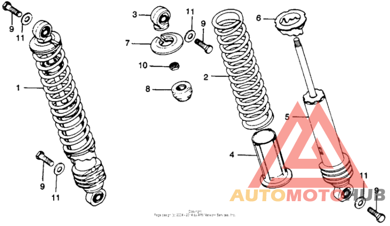 Задние амортизаторы