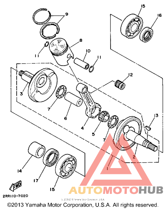 Crankshaft-piston